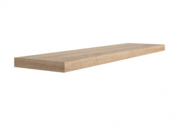 Modern Short Shelf Floating Wall Mounted Design Sonoma Oak Effect Finish 105cm - Kaspian - thumbnail 4