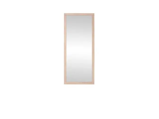 Modern Mirror Rectangular Wall Hung Sonoma Oak Effect Finish - Kaspian - image 1