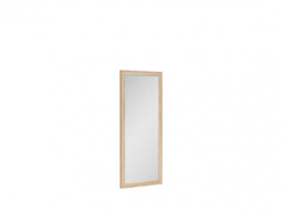 Modern Mirror Rectangular Wall Hung Sonoma Oak Effect Finish - Kaspian - thumbnail 2