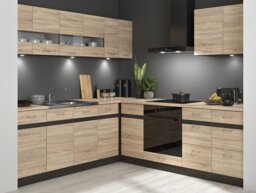 Kitchen Sink and Base Unit All-in-One Complete 800mm Cabinet with Sit on Sink 800 x 600 Stainless Steel - Junona - thumbnail 3