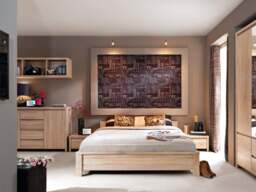 Modern Chest of Drawers Tallboy 6 Drawer Storage Unit Somona Oak Light Wood Effect 104.5cm - Kaspian - thumbnail 2