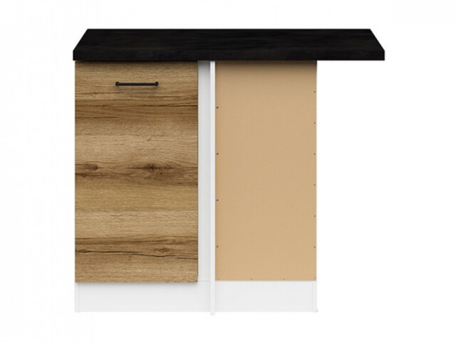 Kitchen Corner Kitchen Cabinet 1000 Base Unit 100cm Right Light Delano Oak Modern Free Standing L Shaped - Junona - image 1