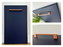 Kitchen Cabinets Set 9 Units with Tall Oven Microwave Housing 300cm Navy Blue Complete Package - Nora - thumbnail 3