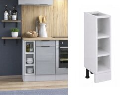 150mm Kitchen Base Unit Slim Cabinet Open Shelf Narrow Infill Cupboard Bottle Rack Storage - Ella Star Nora - thumbnail 3