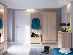 Modern Coat Hooks Rack Hallway Entrance Hall Oak - Kaspian - thumbnail 4