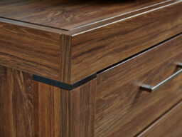 Under Desk Storage Drawers Mobile Pedestal Unit for Study Home Office Bedside Cabinet Oak Effect - Gent - thumbnail 4