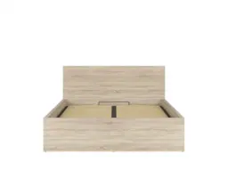 King Size Ottoman Storage Bed Euro 160cm Frame with Gas Lift Up Storage Compartment Modern Sonoma Oak - Tetrix - thumbnail 2