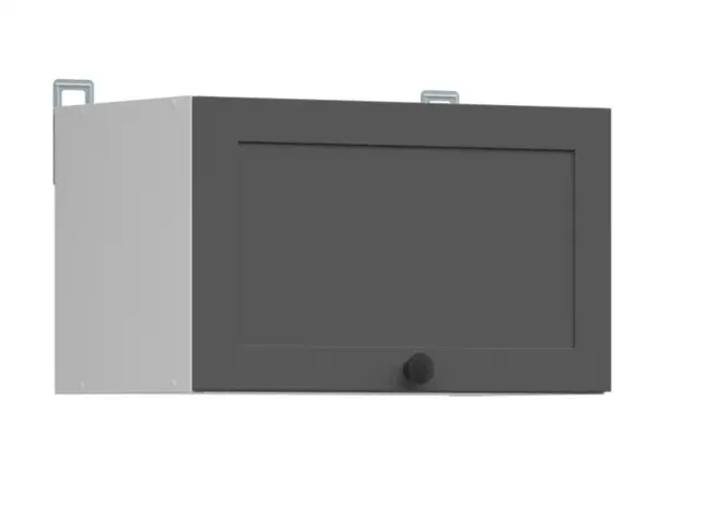 Kitchen Extractor Cabinet 500mm Housing Unit Lift Up Door Shaker Dark Grey - Junona - image 1
