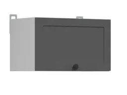 Kitchen Extractor Cabinet 500mm Housing Unit Lift Up Door Shaker Dark Grey - Junona