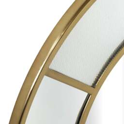 Industville - Fenton Round Wall Mirror - 31 Inch - Aged Brass - thumbnail 5