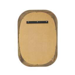 Industville - Kingham Rectangular Wooden Wall Mirror - 22 Inch - Natural - thumbnail 4