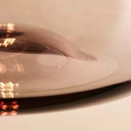 Industville - Preston Smoked Glass Mushroom Pendant Light - Mocha - thumbnail 5