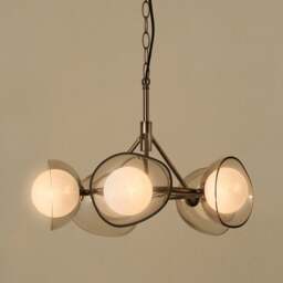 Industville - Dulwich Glass Layered Chandelier Light - 20 Inch - Mocha - Bronze - thumbnail 6