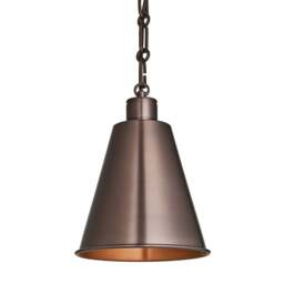 Industville - Albany Funnel Pendant Light - 8 Inch - Chain Holder - thumbnail 3