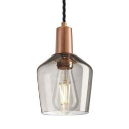 Industville - Sleek Glass Schoolhouse Pendant - 5.5 Inch - thumbnail 1
