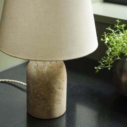 Industville - Travertine Cone Table Lamp - thumbnail 3