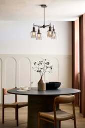 Industville - Henley 4 Arm Pendant Light -  Glass Schoolhouse 5.5 Inch - thumbnail 4