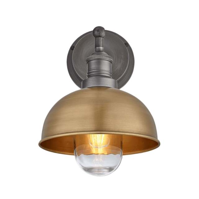 Industville - Brooklyn Outdoor & Bathroom Dome Wall Light - 8 Inch - image 1