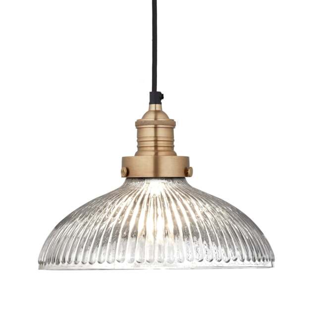 Industville - Brooklyn Glass Dome Pendant Light - 12 Inch - image 1