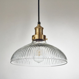 Industville - Brooklyn Glass Dome Pendant Light - 12 Inch - thumbnail 6