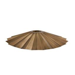 Industville - Knurled Pleated Slope Pendant Light - 12 Inch - Brass - thumbnail 7