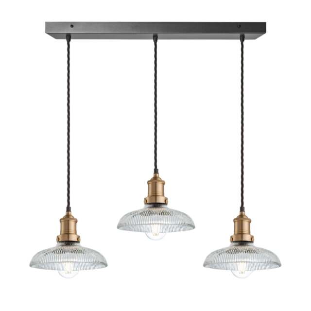 Industville - Brooklyn Glass Dome Wire Cluster Lights - 8 Inch - image 1