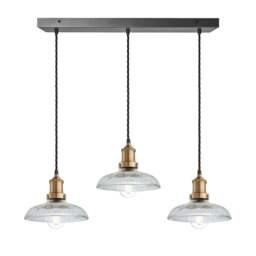 Industville - Brooklyn Glass Dome Wire Cluster Lights - 8 Inch - thumbnail 1