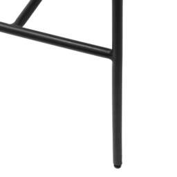 Industville - Berkley Black Metal Bar Stool - Black Leather - thumbnail 7