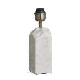 Industville - Marble Medium Ridge Table Lamp - White - thumbnail 6