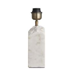 Industville - Marble Medium Ridge Table Lamp - White - thumbnail 7