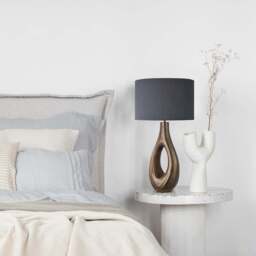 Industville - Ornate Ellipse Table Lamp - Brass - thumbnail 3