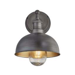 Industville - Brooklyn Outdoor & Bathroom Dome Wall Light - 8 Inch - thumbnail 7