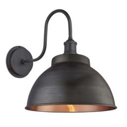 Industville - Swan Neck Outdoor & Bathroom Dome Wall Light - 13 Inch - thumbnail 7
