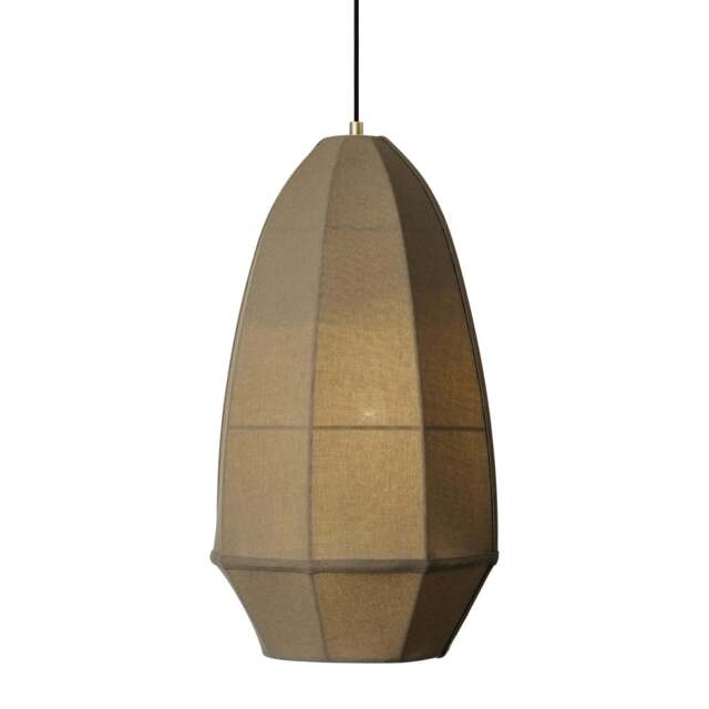 Industville - Burnham Fabric Drop Pendant Light- 11  Inch - Olive Green - image 1