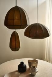 Industville - Burnham Fabric Drop Pendant Light- 11  Inch - Olive Green - thumbnail 4
