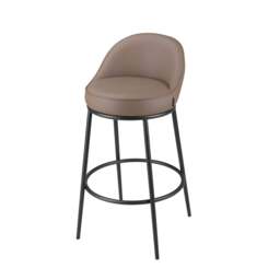 Industville - Sedona Black Metal Bar Stool - thumbnail 2