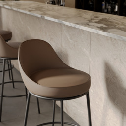 Industville - Sedona Black Metal Bar Stool - thumbnail 5