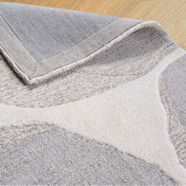 Industville - ONLY FOR MIRAKL Flint Hand Tufted Wool Rug - Ivory & Grey - image 1