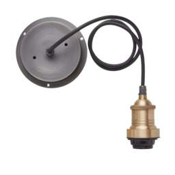 Industville - Brooklyn Outdoor & Bathroom Dome Pendant - 8 Inch - Brass - thumbnail 4