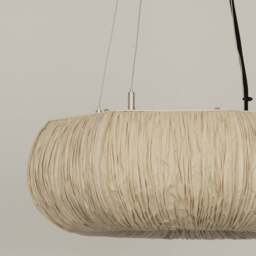 Industville - Epping Ring Paper Pendant Light - Ivory - thumbnail 4
