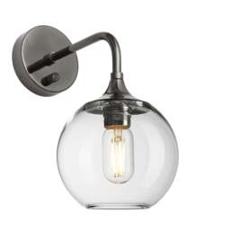 Industville - Chelsea Glass Globe Wall Light - 7 Inch - thumbnail 5
