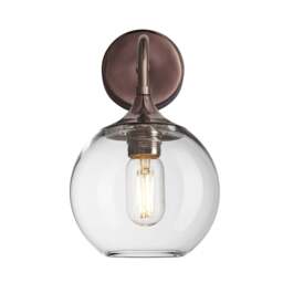Industville - Chelsea Glass Globe Wall Light - 7 Inch - thumbnail 2