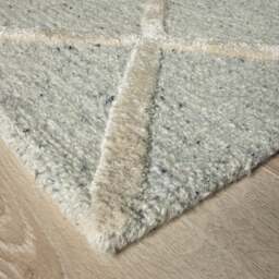 Industville - Ratho Hand Tufted Wool Rug - Grey & Cream - thumbnail 4
