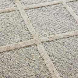 Industville - Ratho Hand Tufted Wool Rug - Grey & Cream - thumbnail 3