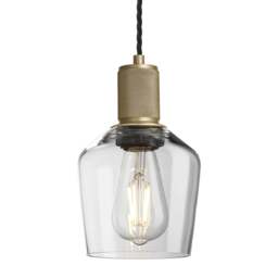 Industville - Knurled Glass Schoolhouse Pendant - 5.5 Inch - thumbnail 1