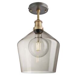 Industville - Brooklyn Glass Schoolhouse Flush Mount - 10 Inch - thumbnail 4