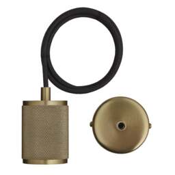 Industville - Knurled Edison Large Pendant Light - T130 - thumbnail 5