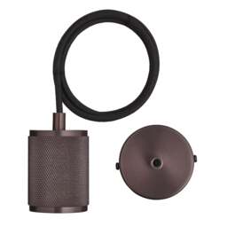 Industville - Knurled Edison Large Pendant Light - T130 - thumbnail 4