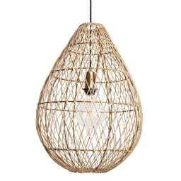 Industville - Coastal Rattan Ceiling Pendant Light - 16 inch - Drop - thumbnail 1