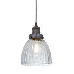Industville - Brooklyn Glass Cone Pendant Light - 7 Inch - thumbnail 7